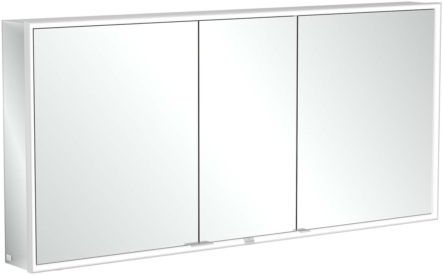 Villeroy und Boch My View Now Spiegelschrank A4571600 160 x 75 x 16,8 cm, LED-Beleuchtung, 3 Türen, Ein-/Ausschalter