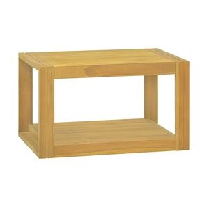 vidaXL Wand-Badschrank 60x45x35 cm Massivholz Teak