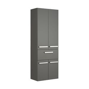 Pelipal Hochschrank Fokus 4005 Lack steingrau Hochglanz, Breite 60 cm