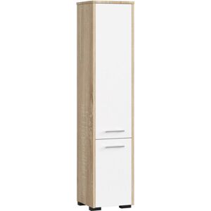 Akord - Badezimmer-Hochschrank schränke   badezimmer kommode   fin 2D, 2 Türen (je oben und unten)   B30 x H140 x T30 cm   Gewicht 25 kg   auch als