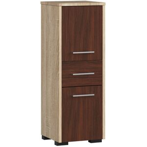 Akord - Badezimmerschrank schränke   badezimmer kommode   fin 85 2D1SZ, 2 Türen und 1 Schublade, B30 x H85 x T30 cm, Gewicht 25 kg, auch als