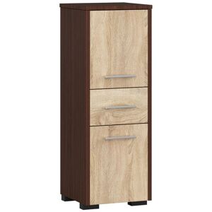 Akord - Badezimmerschrank schränke   badezimmer kommode   fin 85 2D1SZ, 2 Türen und 1 Schublade, B30 x H85 x T30 cm, Gewicht 25 kg, auch als