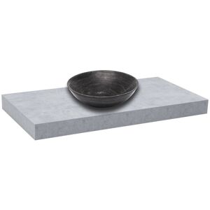 Dolce Waschtischunterschrank 100x8x50 cm, Beton matt (DO10050BE) - Naturel