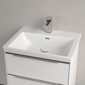 Villeroy & Boch V&B Schrankwaschtisch Subway 3.0 600x470 mm re-eckig 1HL. m. ÜL. Weiß Alpin cplus 4A7060R1