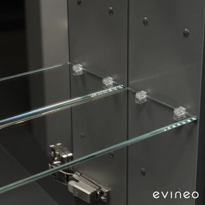 evineo ineo   ineo PRO Glasfachboden-Set für Spiegelschrank, BL000554,