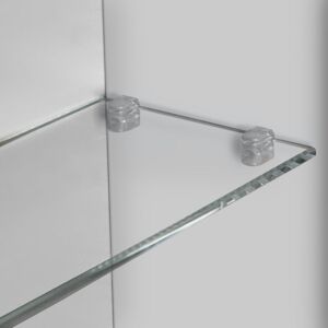 evineo ineo2 Glasfachboden-Set für Spiegelschrank, BL001055,
