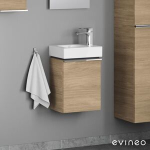 evineo ineo4 Unterschrank B: 37 cm, 1 Tür links, mit Griff, für Geberit iCon Handwaschbecken,, BE0215OA,