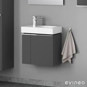 evineo ineo4 Unterschrank B: 52 cm, 2 Türen rechts, mit Griff, für Geberit iCon Handwaschbecken,, BE0218AN,