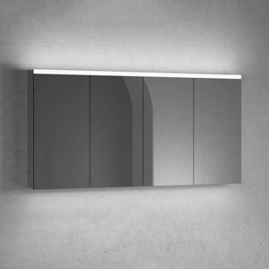 neoro n50   n50T46 Spiegelschrank B: 160 cm mit 4 Türen, mit Beleuchtung, für die Schweiz, BN0524MI,