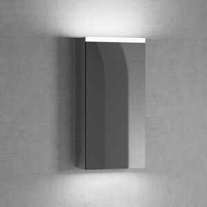 neoro n50   n50T46 Spiegelschrank B: 40 cm mit 1 Tür, Anschlag links, mit Beleuchtung, BN0470MI,