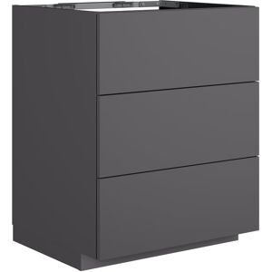 neoro n50 Unterschrank B: 60 cm mit 3 Auszügen, BN0451GR,