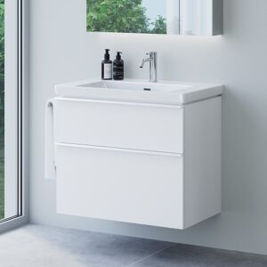 evineo ineo4 Unterschrank B: 78 cm, 2 Auszüge, mit Griff, für Villeroy & Boch Avento & Subway 3.0 Waschtisch,, BE0809WM,