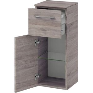 Pelipal Cassca Highboard 45 x 33 x 73 cm mit 1 Auszug, 1 Drehtür, Anschlag links, Griff N1, PG2