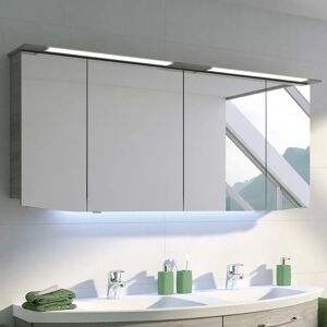 Pelipal Cassca Spiegelschrank 160 x 17 x 71,5 cm mit LED Beleuchtung im Kranz