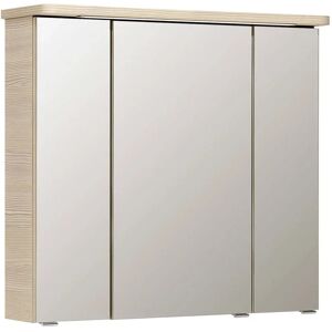 Pelipal Pineo Spiegelschrank 82 x 24 x 74,5 cm mit LED Lichtkranz, LED Waschplatzbeleuchtung