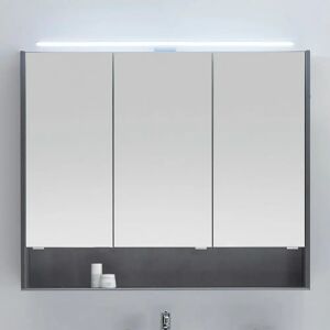 Pelipal Serie 6040 (Solitaire) Spiegelschrank 123,2 cm mit LED Aufsatzleuchte ZALAUF 90 cm, offenes Fach