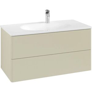 Villeroy & Boch Antao Waschbeckenunterschrank, 98,8 x 50,4 cm, 2 Auszüge, Fronten ohne Struktur