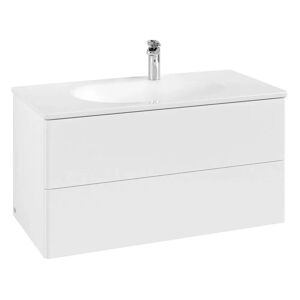 Villeroy & Boch Antao Waschbeckenunterschrank, 98,8 x 50,4 cm, 2 Auszüge, Fronten ohne Struktur