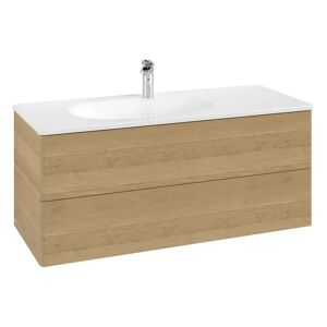 Villeroy & Boch Antao Waschbeckenunterschrank, 118,8 x 50,4 cm, 2 Auszüge, Fronten ohne Struktur