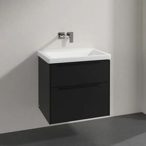 Villeroy & Boch Subway 3.0 Badmöbel-Set 65 cm, Griff volcano black, 2 Auszüge