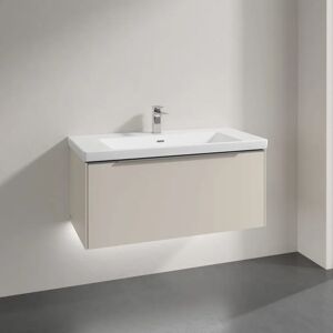 Villeroy & Boch Subway 3.0 Badmöbel-Set 100 cm mit Beleuchtung, 1 Auszug