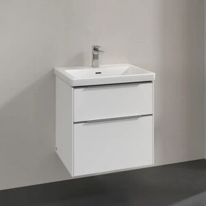 Villeroy & Boch Subway 3.0 Waschtischunterschrank 57,2 cm, 2 Auszüge, Griffe glänzend, ohne LED-Licht