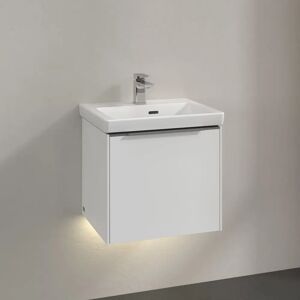 Villeroy & Boch Subway 3.0 Waschtischunterschrank 47,3 cm, 1 Auszug, Griff glänzend, mit LED-Licht