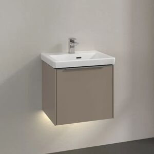 Villeroy & Boch Subway 3.0 Waschtischunterschrank 47,3 cm, 1 Auszug, Griff glänzend, mit LED-Licht