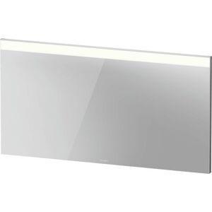 Duravit Xbase, Möbel-Set wandhängend, mit LED-Spiegel, Waschtisch und Waschtischunterschrank, Breite 1270 mm, XB00740, Farbe: Graphit Matt Dekor
