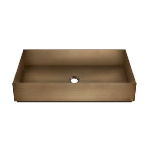 Gessi 316, Aufsatzbecken Edelstahl 600x400mm, 54606, Farbe: Warm Bronze gebürstet PVD