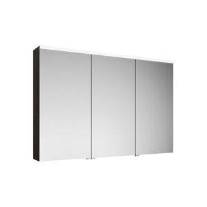 burgbad GmbH Burgbad Eqio Spiegelschrank mit horizontaler LED-Beleuchtung, 3 Türen, mittlerer Anschlag rechts, 1200x800mm, SPGS120L, Korpus: Marone Dekor Trüffel