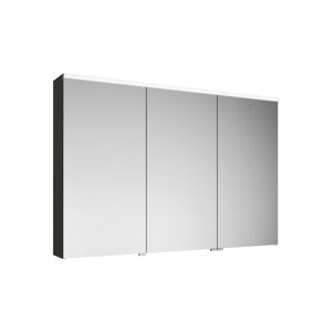 burgbad GmbH Burgbad Eqio Spiegelschrank mit horizontaler LED-Beleuchtung, 3 Türen, mittlerer Anschlag links, 1200x800mm, SPGS120R, Korpus: Grau Hochglanz