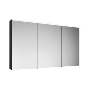 burgbad GmbH Burgbad Eqio Spiegelschrank mit horizontaler LED-Beleuchtung, 3 Türen, mittlerer Anschlag rechts, 1400x800mm, SPGS140R, Korpus: Marone Dekor Trüffel