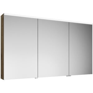 burgbad GmbH Burgbad Eqio Spiegelschrank mit horizontaler LED-Beleuchtung, 3 Türen, mittlerer Anschlag rechts, 1400x800mm, SPGS140R, Korpus: Eiche Dekor Urban