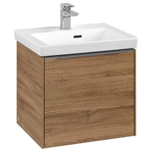 Villeroy und Boch AG Villeroy & Boch Subway 3.0, 473x432x391,5 mm,Waschbeckenunterschrank, 1 Auszug, C58002, Farbe: Front/Korpus: Kansas Oak, Griff: Aluminium glänzend