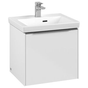 Villeroy und Boch AG Villeroy & Boch Subway 3.0, 473x432x391,5 mm,Waschbeckenunterschrank, 1 Auszug, C58002, Farbe: Front/Korpus: Brilliant White, Griff: Aluminium glänzend