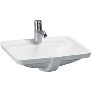 Laufen PRO S Einbauwaschtisch, 1 Hahnloch, mit Überlauf, 525x400mm, US geschl., H811966, Farbe: Weiß mit LCC Active