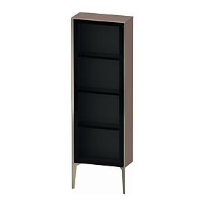 Duravit XViu Halbhochschrank XV1366LB186 50x24x133cm, Glastür, champagner matt, Tür links, cappucino hochglanz