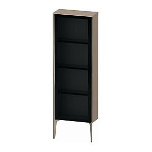 Duravit XViu Halbhochschrank XV1366LB175 50x24x133cm, Glastür, champagner matt, Tür links, leinen