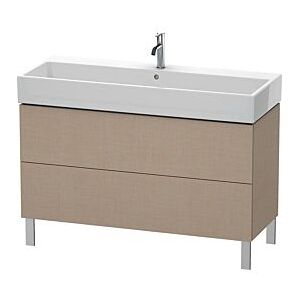 Duravit L-Cube Waschtisch-Unterschrank LC677907575 118,4x 45,9 cm, leinen, 2 Auszüge, stehend