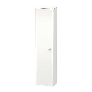 Duravit Brioso Hochschrank BR1320L1018 420x1770x240mm, Weiß Matt, Tür links, Griff Chrom