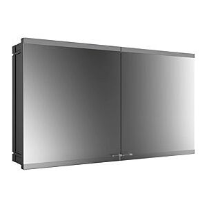 Emco Asis Evo Unterputz-Lichtspiegelschrank 939713316 1200 x 700 mm, 2-türig, schwarz, mit lightsystem, ohne Spiegelheizung