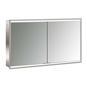 Emco prime Unterputz-Lichtspiegelschrank 949706256 1200x730mm, 2-türig, aluminium/spiegel