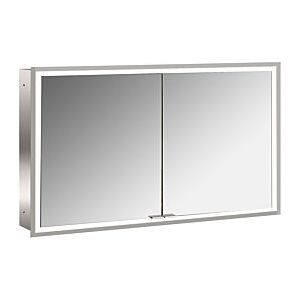 Emco prime Unterputz-Lichtspiegelschrank 949706294 1200x730mm, 2-türig, aluminium/spiegel