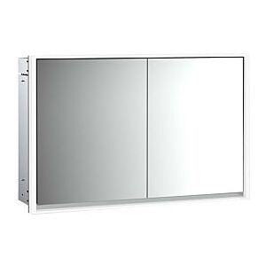 Emco Loft Unterputz-Lichtspiegelschrank 979805119 1200x733mm, LED, 2-türig, aluminium/Spiegel