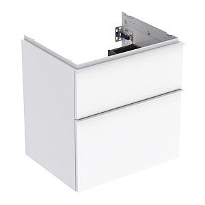 Geberit iCon Waschtisch-Unterschrank 502303011 59,2x61,5x47,6cm, 2 Schubladen, weiß/lackiert hochglänzend