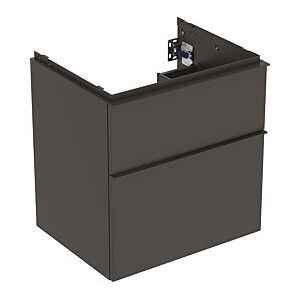 Geberit iCon Waschtisch-Unterschrank 502303JK1 59,2x61,5x47,6cm, 2 Schubladen, lava matt/lava matt