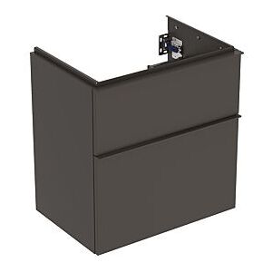 Geberit iCon Waschtisch-Unterschrank 502307JK1 59,2x61,5x41,6cm, 2 Schubladen, Korpus/Front/Griff lava matt