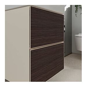 Hansgrohe Xevolos E Waschtischunterschrank 54173730 480x555x475mm, für Handwaschbecken, 2 Schubladen, sandbeige matt, Eiche dunkel