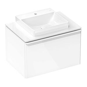 Hansgrohe Xelu Q Waschtischunterschrank 54054700 780x485x550mm, mit Schubkasten, weiß hochglanz, mattweiß